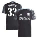 Aston Villa Shirts - aston villa adidas wsl away shirt 2025-26 with pacheco 33 printing Collection of Official Fan Gear