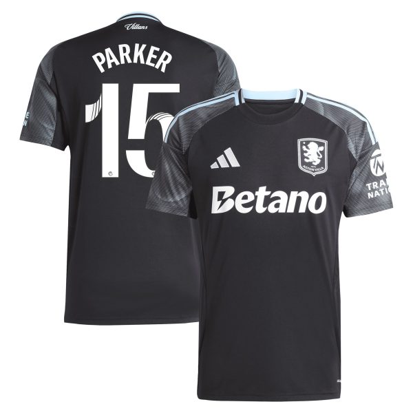 Aston Villa Shirts - aston villa adidas wsl away shirt 2025-26 with parker 15 printing Collection of Official Fan Gear