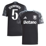 Aston Villa Shirts - aston villa adidas wsl away shirt 2025-26 with staniforth 5 printing Collection of Official Fan Gear