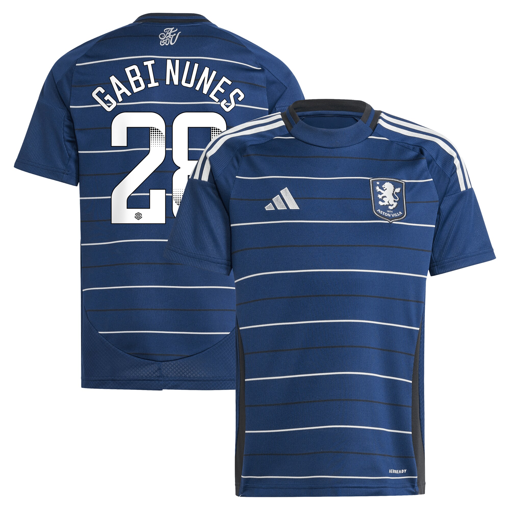 Aston Villa Shirts - aston villa adidas wsl third shirt 2024-25 – kids with gabi nunes 28 printing Collection of Official Fan Gear