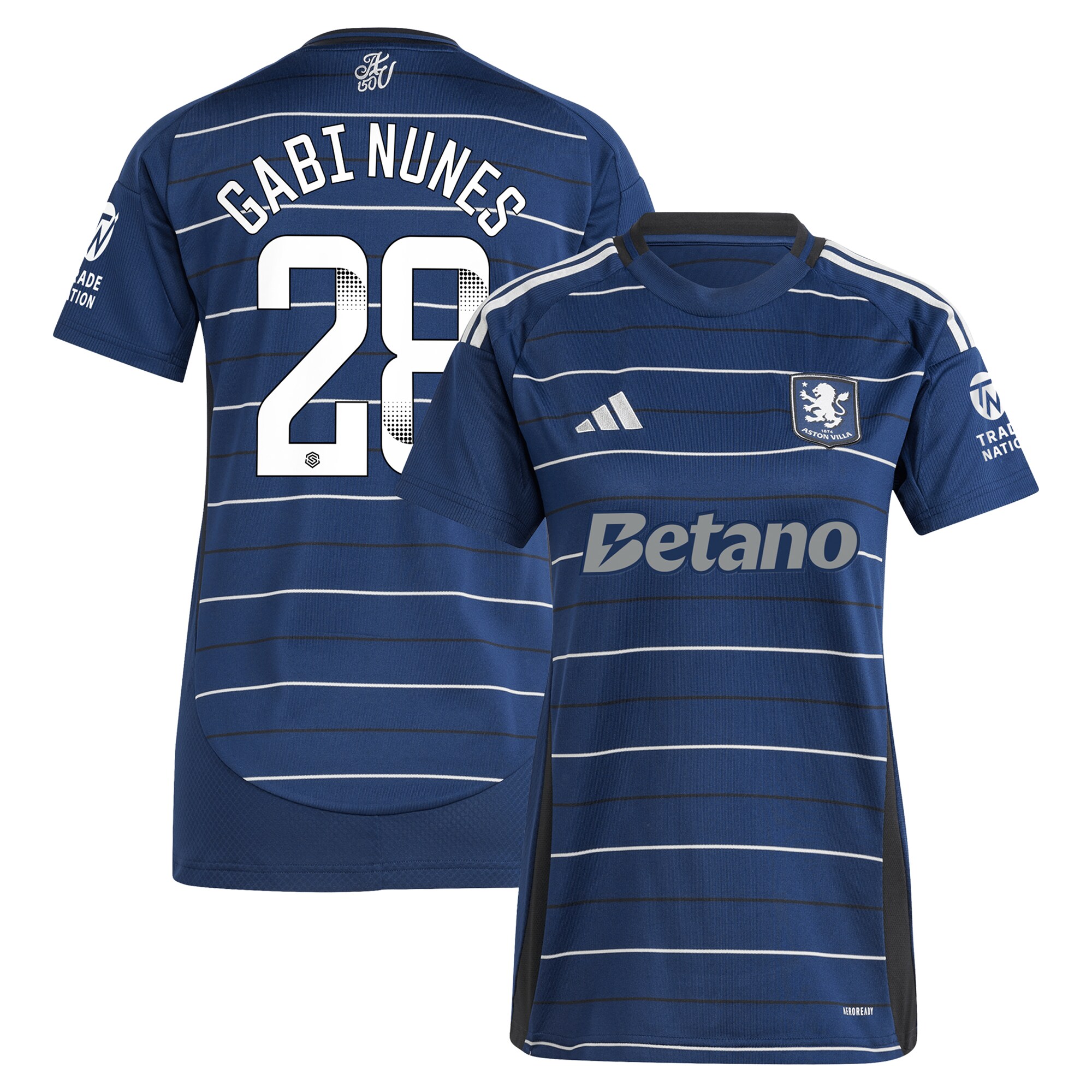 Aston Villa Shirts - aston villa adidas wsl third shirt 2024-25 – womens with gabi nunes 28 printing Collection of Official Fan Gear
