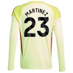 Aston Villa Shirts - aston villa away goalkeeper shirt 2025-26 – kids with martinez 23 printing Collection of Official Fan Gear