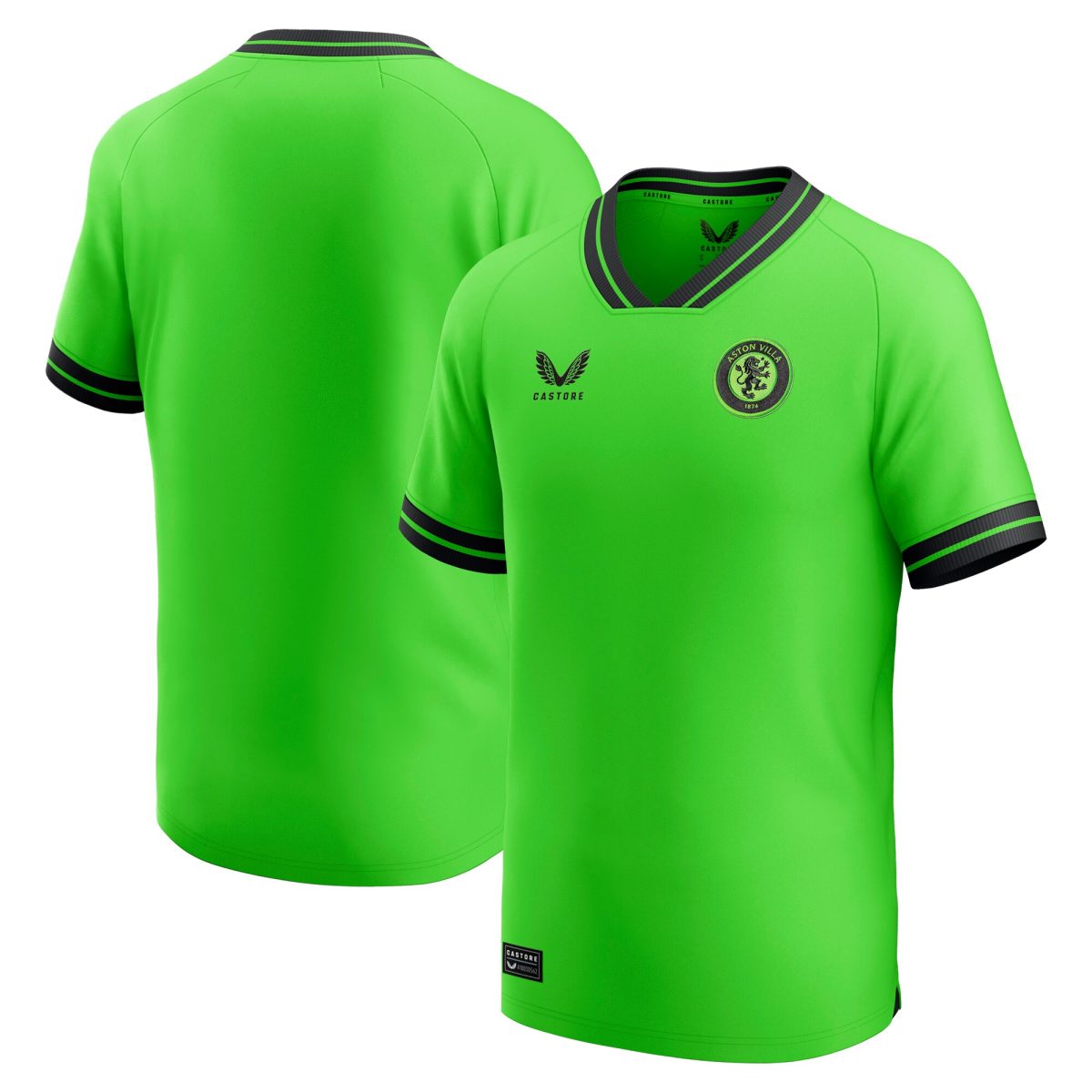 Aston Villa Shirts - aston villa castore away goalkeeper shirt 2023-24 – kids with custom printing Collection of Official Fan Gear