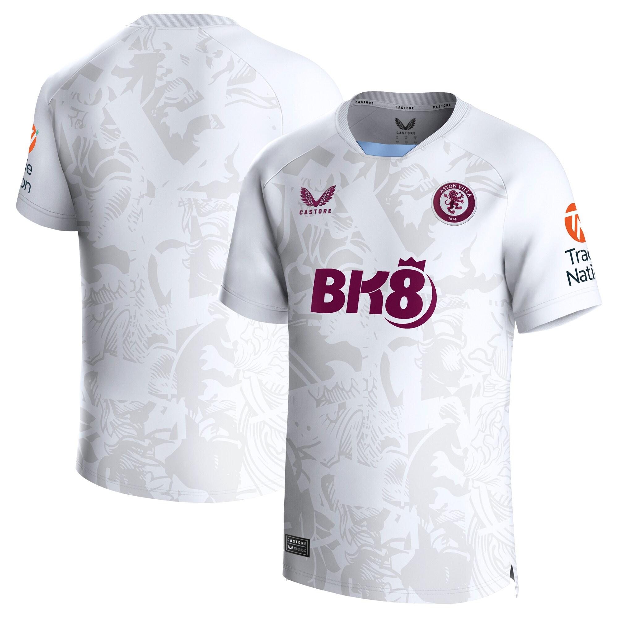 Aston Villa Shirts - aston villa castore away shirt 2023-24 with custom printing Collection of Official Fan Gear