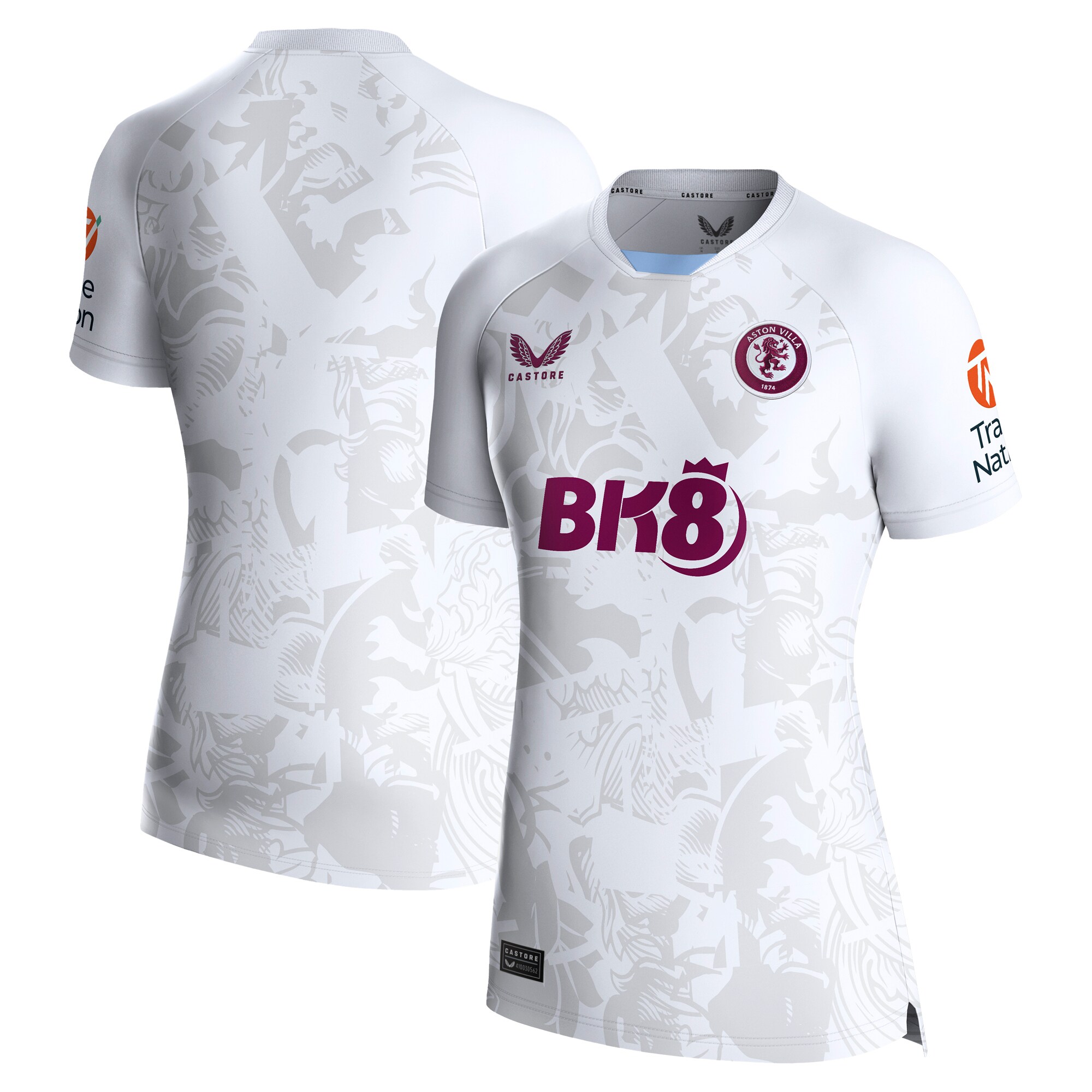 Aston Villa Shirts - aston villa castore away shirt 2023-24 – womens with custom printing Collection of Official Fan Gear