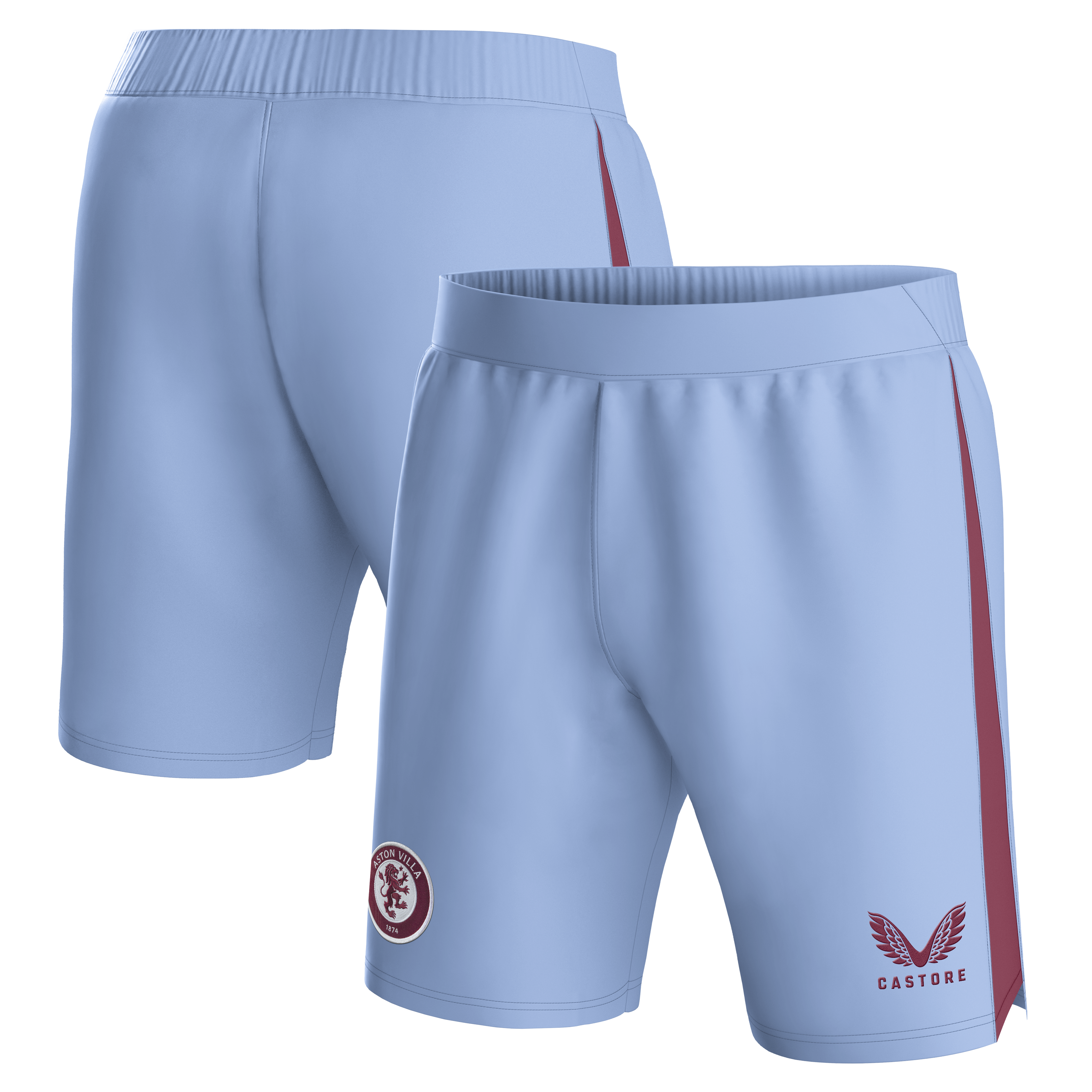 Aston Villa Shirts - aston villa castore away shorts 2023-24 with custom printing Collection of Official Fan Gear