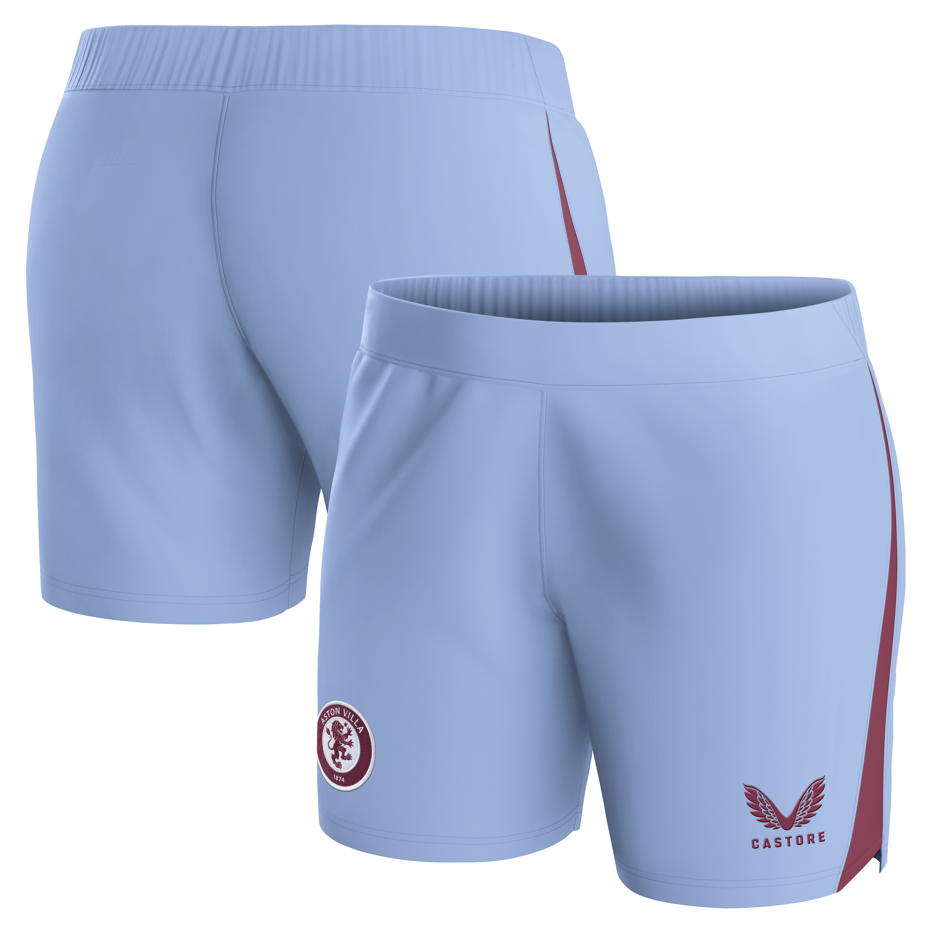 Aston Villa Shirts - aston villa castore away shorts 2023-24 – womens with custom printing Collection of Official Fan Gear