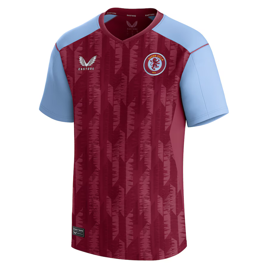 Aston Villa Shirts - aston villa castore home shirt 2023-24 – kids with custom printing Collection of Official Fan Gear
