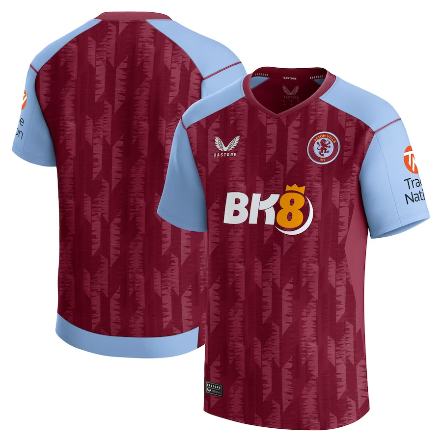 Aston Villa Shirts - aston villa castore home shirt 2023-24 with custom printing Collection of Official Fan Gear