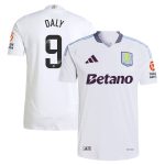 Aston Villa Shirts - aston villa wsl adidas away authentic shirt 2024-25 with daly 9 printing Collection of Official Fan Gear