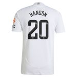 Aston Villa Shirts - aston villa wsl adidas away authentic shirt 2024-25 with hanson 20 printing Collection of Official Fan Gear