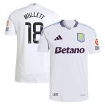 Aston Villa Shirts - aston villa wsl adidas away authentic shirt 2024-25 with mullett 18 printing Collection of Official Fan Gear