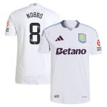 Aston Villa Shirts - aston villa wsl adidas away authentic shirt 2024-25 with nobbs 8 printing Collection of Official Fan Gear