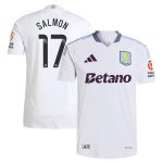 Aston Villa Shirts - aston villa wsl adidas away authentic shirt 2024-25 with salmon 17 printing Collection of Official Fan Gear
