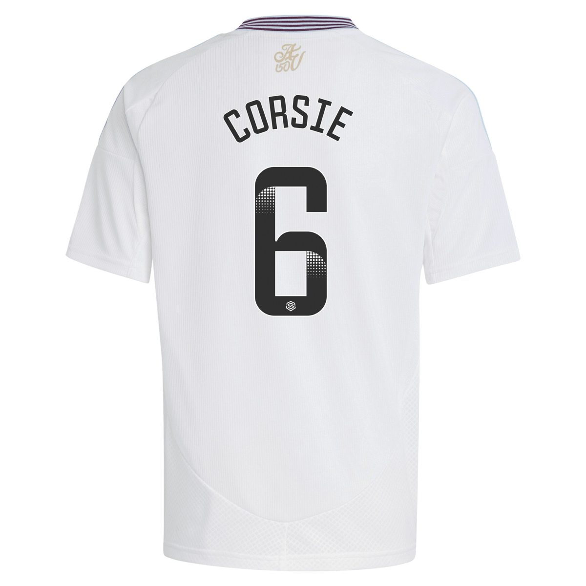 Aston Villa Shirts - aston villa wsl adidas away shirt 2024-25 – kids with corsie 6 printing Collection of Official Fan Gear