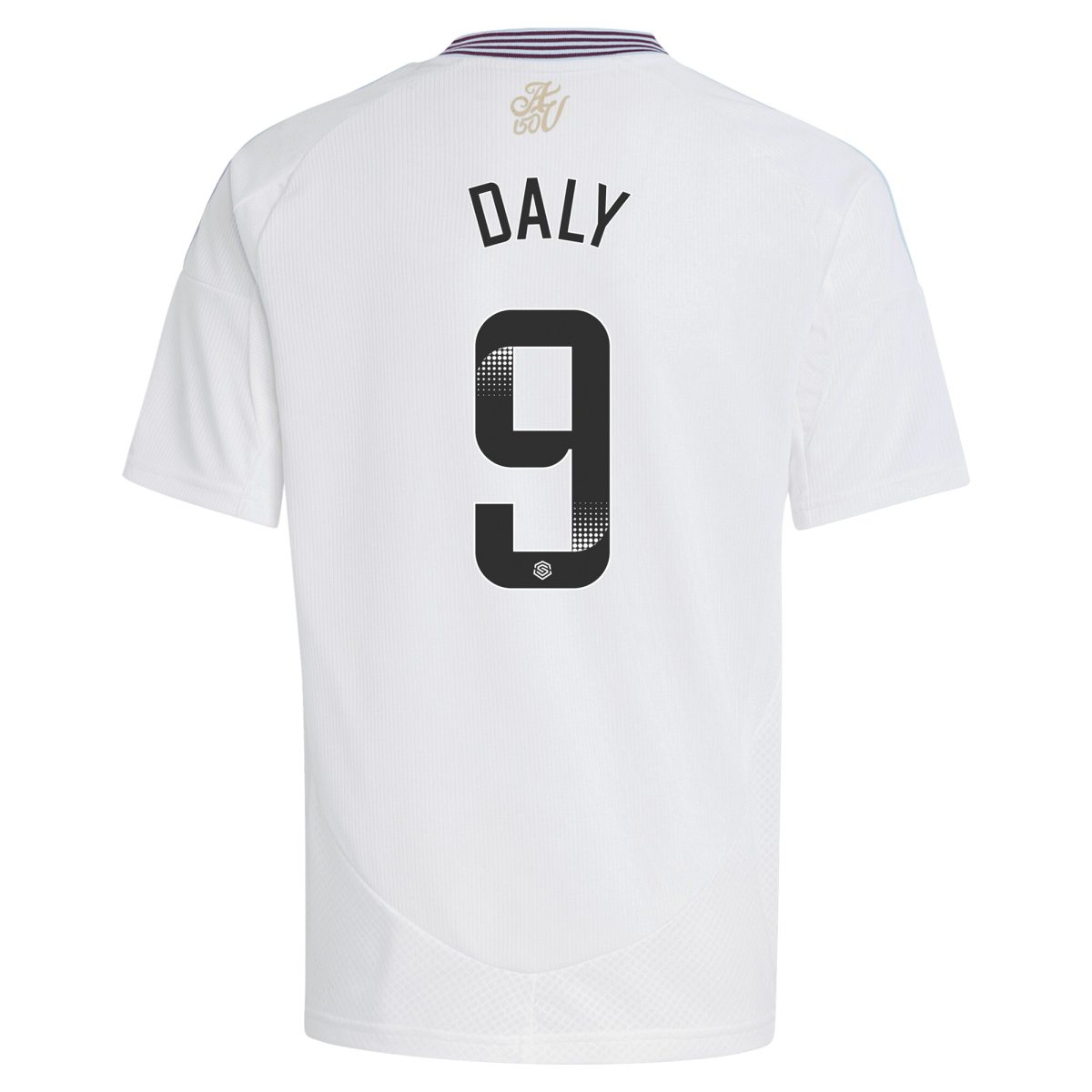 Aston Villa Shirts - aston villa wsl adidas away shirt 2024-25 – kids with daly 9 printing Collection of Official Fan Gear