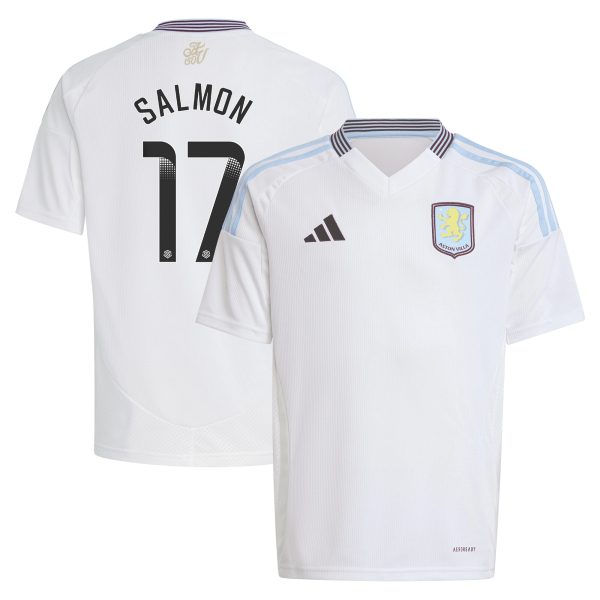 Aston Villa Shirts - aston villa wsl adidas away shirt 2024-25 – kids with salmon 17 printing Collection of Official Fan Gear