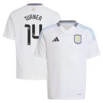 Aston Villa Shirts - aston villa wsl adidas away shirt 2024-25 – kids with turner 14 printing Collection of Official Fan Gear