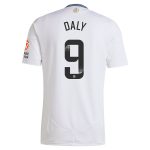 Aston Villa Shirts - aston villa wsl adidas away shirt 2024-25 with daly 9 printing Collection of Official Fan Gear