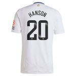 Aston Villa Shirts - aston villa wsl adidas away shirt 2024-25 with hanson 20 printing Collection of Official Fan Gear