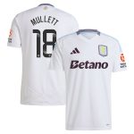 Aston Villa Shirts - aston villa wsl adidas away shirt 2024-25 with mullett 18 printing Collection of Official Fan Gear