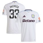 Aston Villa Shirts - aston villa wsl adidas away shirt 2024-25 with pacheco 33 printing Collection of Official Fan Gear