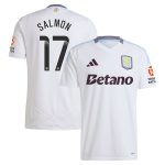 Aston Villa Shirts - aston villa wsl adidas away shirt 2024-25 with salmon 17 printing Collection of Official Fan Gear