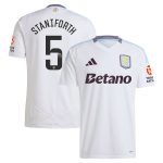 Aston Villa Shirts - aston villa wsl adidas away shirt 2024-25 with staniforth 5 printing Collection of Official Fan Gear