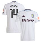 Aston Villa Shirts - aston villa wsl adidas away shirt 2024-25 with turner 14 printing Collection of Official Fan Gear