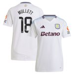 Aston Villa Shirts - aston villa wsl adidas away shirt 2024-25 – womens with mullett 18 printing Collection of Official Fan Gear