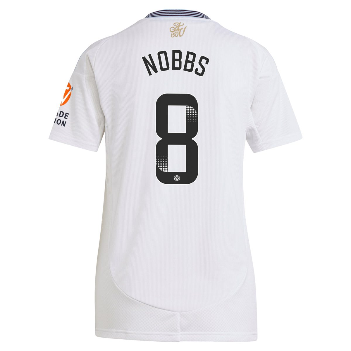 Aston Villa Shirts - aston villa wsl adidas away shirt 2024-25 – womens with nobbs 8 printing Collection of Official Fan Gear