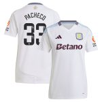 Aston Villa Shirts - aston villa wsl adidas away shirt 2024-25 – womens with pacheco 33 printing Collection of Official Fan Gear