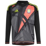 Aston Villa Shirts - aston villa wsl adidas goalkeeper shirt 2024-25 – long sleeve – kids with talbert 26 printing Collection of Official Fan Gear