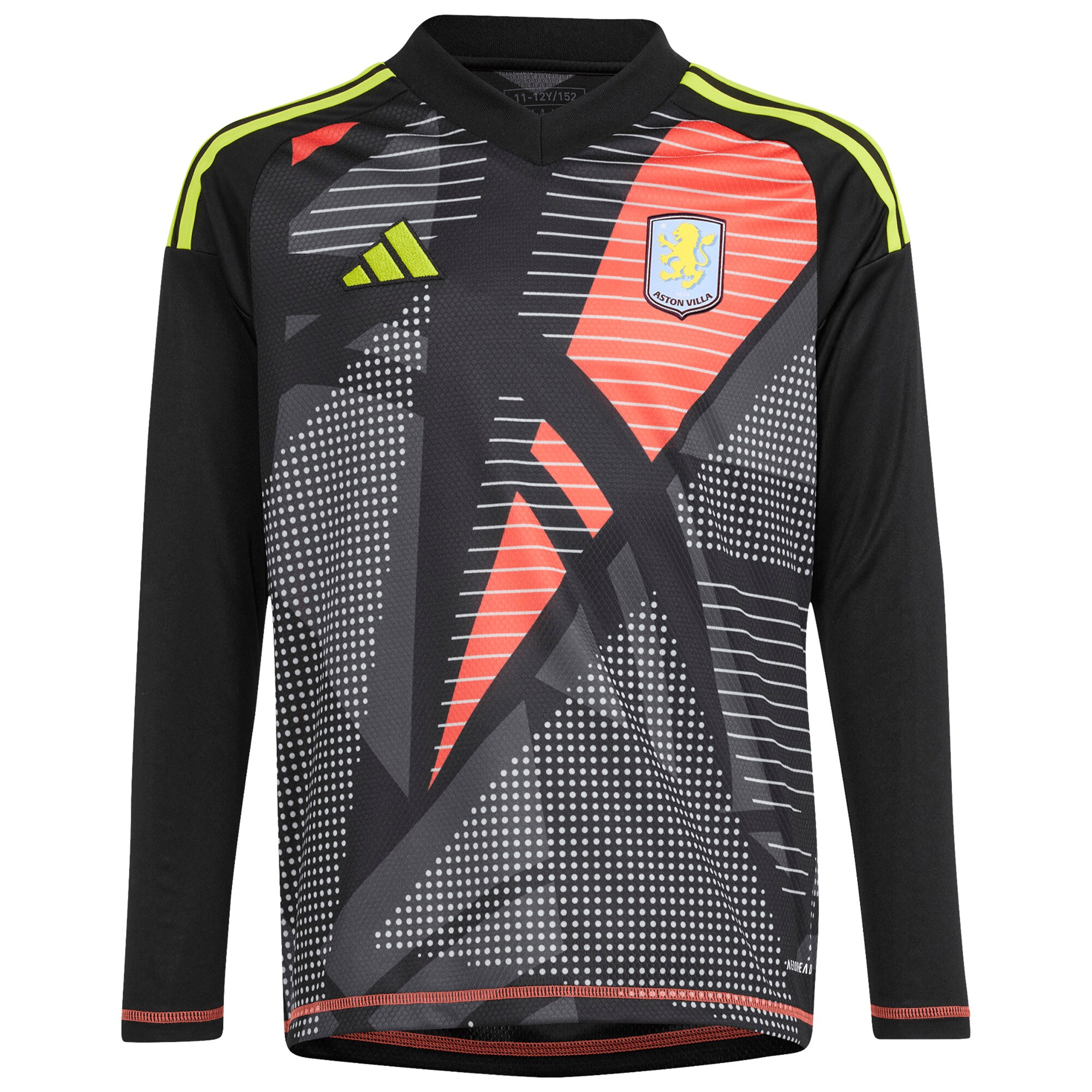 Aston Villa Shirts - aston villa wsl adidas goalkeeper shirt 2024-25 – long sleeve – kids with talbert 26 printing Collection of Official Fan Gear