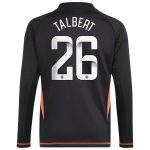 Aston Villa Shirts - aston villa wsl adidas goalkeeper shirt 2024-25 – long sleeve – kids with talbert 26 printing Collection of Official Fan Gear