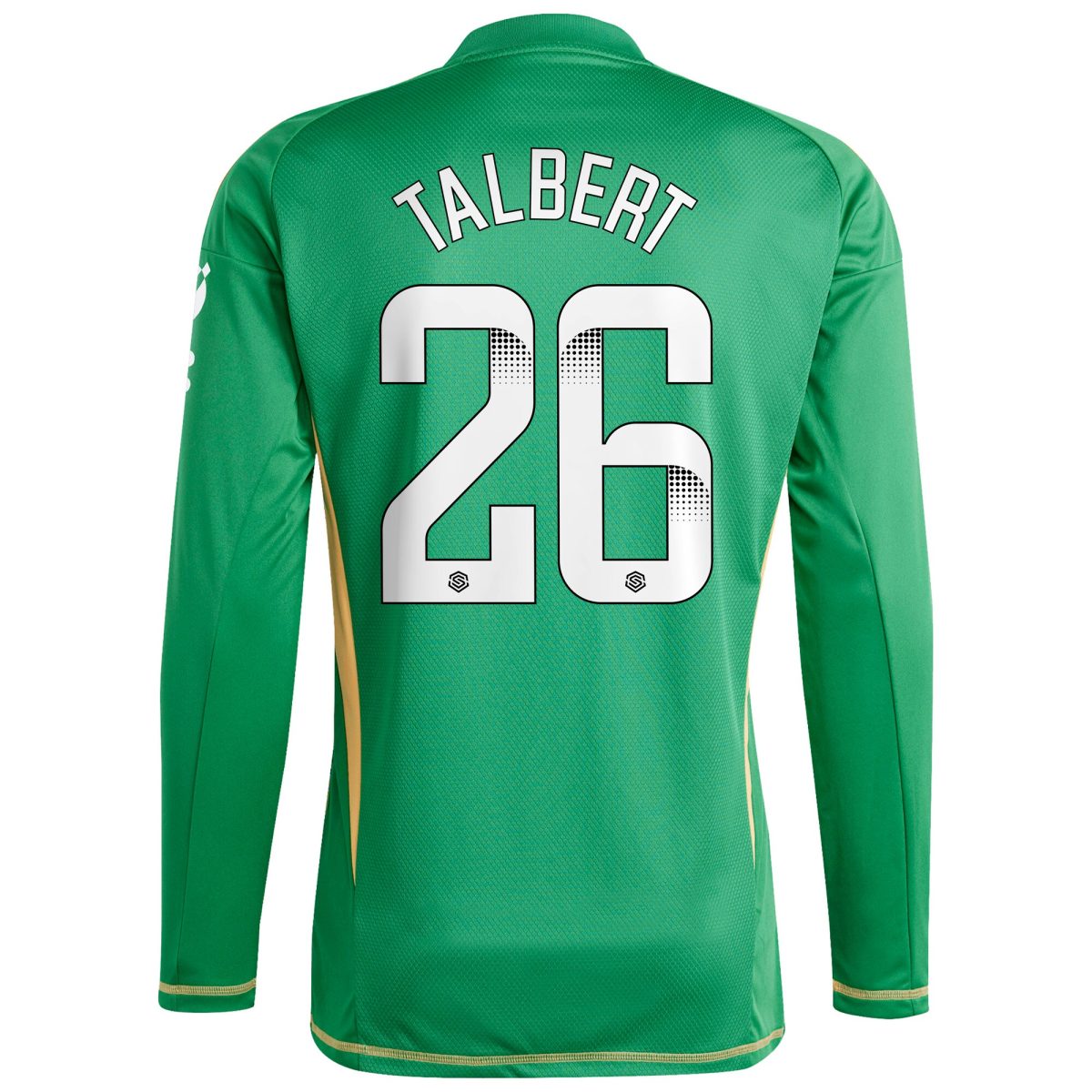 Aston Villa Shirts - aston villa wsl adidas goalkeeper shirt 2024-25 – long sleeve with talbert 26 printing 202849399 Collection of Official Fan Gear