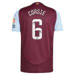 Aston Villa Shirts - aston villa wsl adidas home authentic shirt 2024-25 with corsie 6 printing Collection of Official Fan Gear