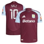 Aston Villa Shirts - aston villa wsl adidas home authentic shirt 2024-25 with dali 10 printing Collection of Official Fan Gear