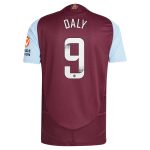 Aston Villa Shirts - aston villa wsl adidas home authentic shirt 2024-25 with daly 9 printing Collection of Official Fan Gear