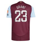 Aston Villa Shirts - aston villa wsl adidas home authentic shirt 2024-25 with grant 23 printing Collection of Official Fan Gear