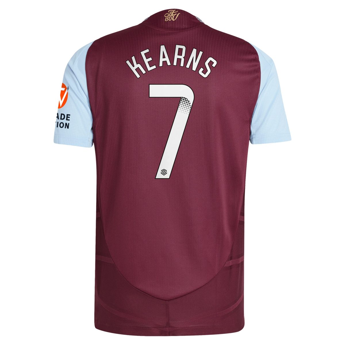 Aston Villa Shirts - aston villa wsl adidas home authentic shirt 2024-25 with kearns 7 printing Collection of Official Fan Gear