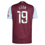 Aston Villa Shirts - aston villa wsl adidas home authentic shirt 2024-25 with leon 19 printing Collection of Official Fan Gear