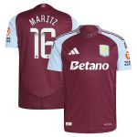 Aston Villa Shirts - aston villa wsl adidas home authentic shirt 2024-25 with maritz 26 printing Collection of Official Fan Gear