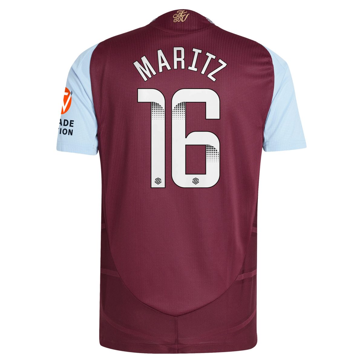 Aston Villa Shirts - aston villa wsl adidas home authentic shirt 2024-25 with maritz 26 printing Collection of Official Fan Gear
