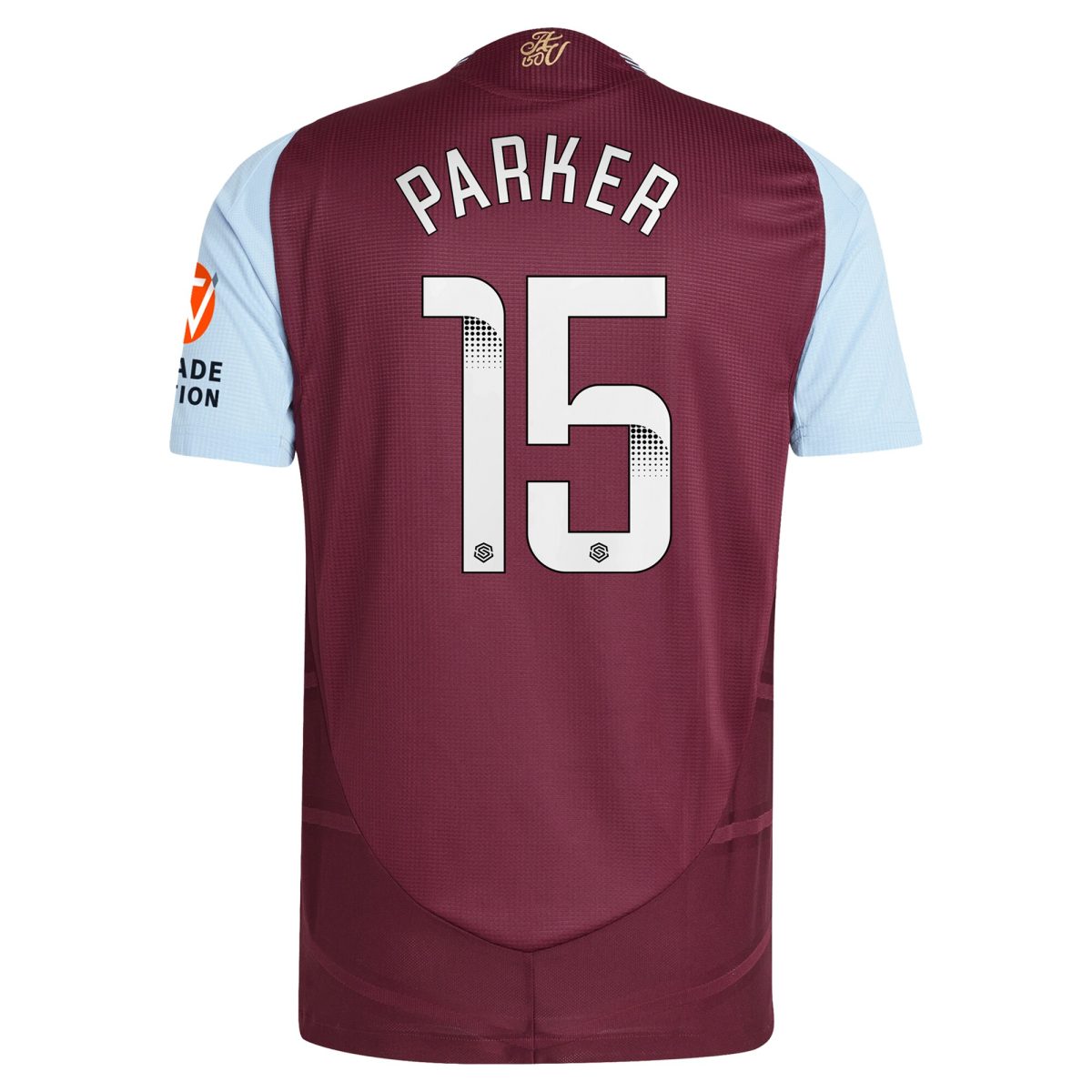 Aston Villa Shirts - aston villa wsl adidas home authentic shirt 2024-25 with parker 15 printing Collection of Official Fan Gear