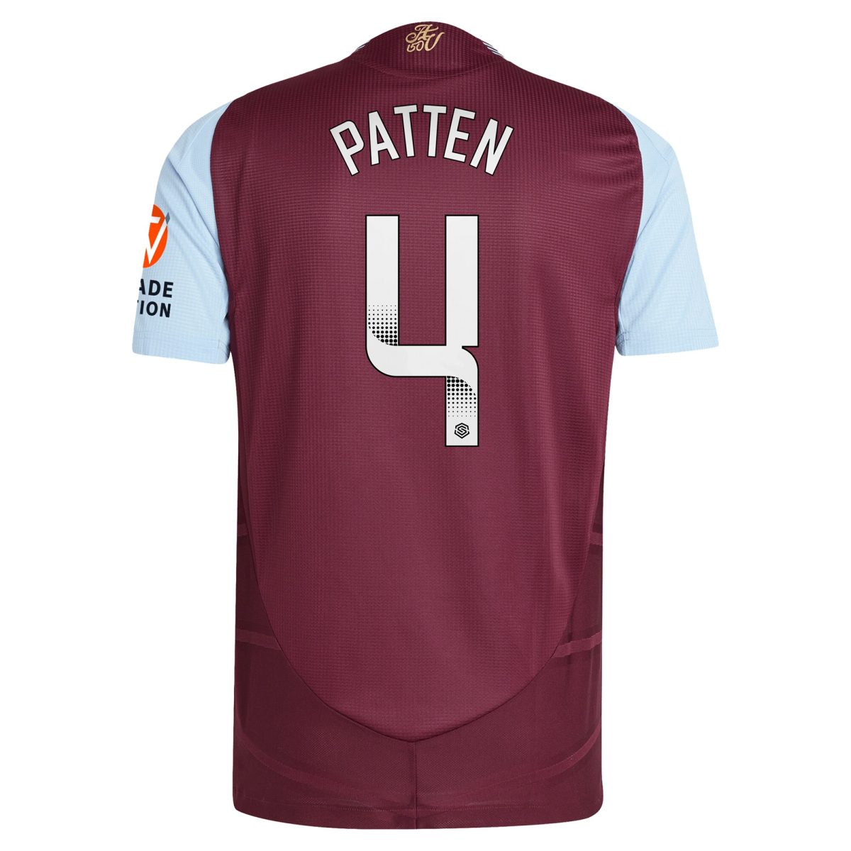 Aston Villa Shirts - aston villa wsl adidas home authentic shirt 2024-25 with patten 4 printing Collection of Official Fan Gear