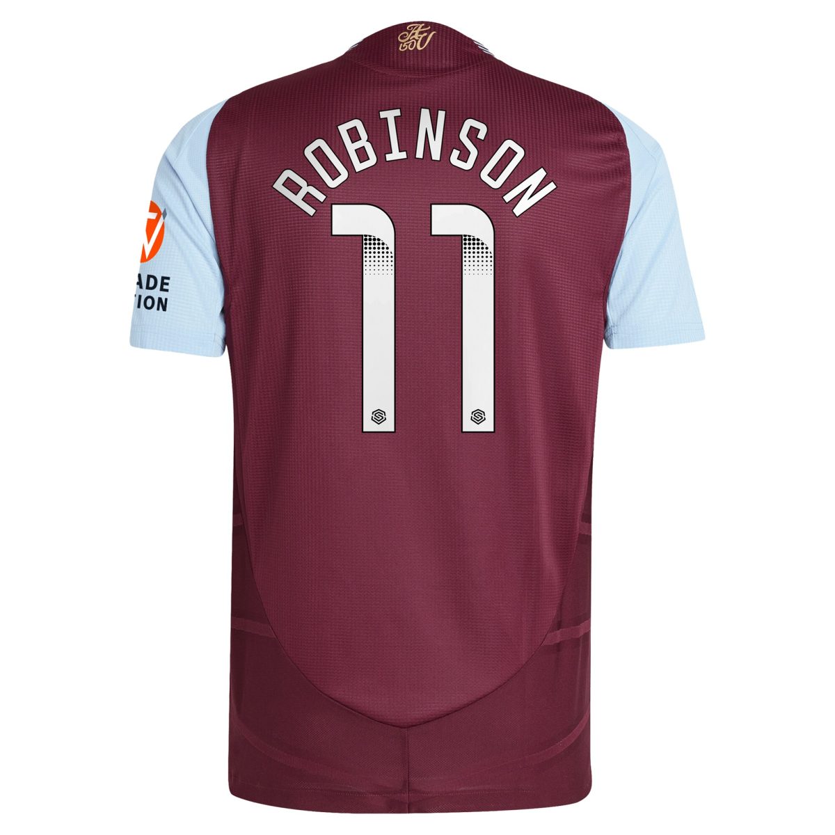Aston Villa Shirts - aston villa wsl adidas home authentic shirt 2024-25 with robinson 11 printing Collection of Official Fan Gear