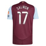 Aston Villa Shirts - aston villa wsl adidas home authentic shirt 2024-25 with salmon 17 printing Collection of Official Fan Gear