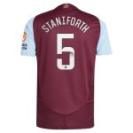Aston Villa Shirts - aston villa wsl adidas home authentic shirt 2024-25 with staniforth 5 printing Collection of Official Fan Gear