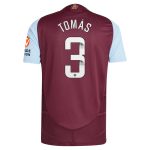 Aston Villa Shirts - aston villa wsl adidas home authentic shirt 2024-25 with tomás 3 printing Collection of Official Fan Gear